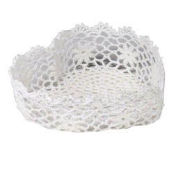 [S-V1722050000] Cestina con cuore di pizzo, 29x27x7 cm