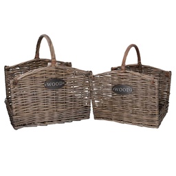 [S-V2022760000] Cesto portalegna in legno sbiancato 1-2 cm50x39h31-36-53