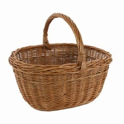 [S-V2005180000] Cesto Vimini Europeo Olanda Ovale 37x28h18/31 cm