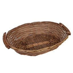 [S-V9376250000] Cesto ovale in vimini naturale 58x42x14 cm
