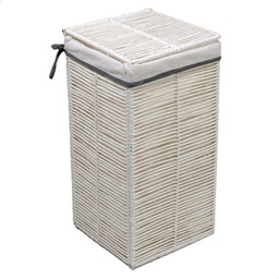 [S-V1918150000] Cestone pieghevole bianco quadro cm31x31h60