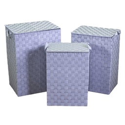 [S-V1992470000] Cestone grigio rettangolare foderato in poliestere 1-3 cm40x30h55