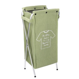 [S-V1992390000] Cestone verde pieghevole in tessuto - 29x33.5x66 cm