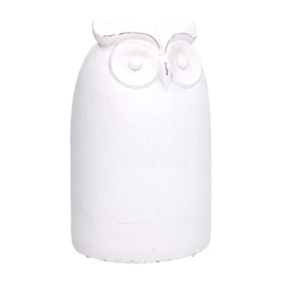 [S-V9183290000] Civetta Bianca Piccola - Ceramica