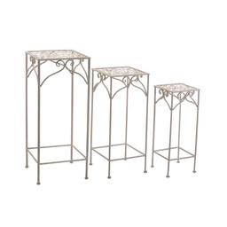 [S-V6433530000] Colonnina metallo bianco brush 1-3 quadra cm30x30h73