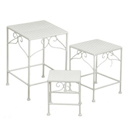 [S-V6463060000] Colonnina Metallo Milena 1-3 Quadra Bassa Bianco 30x30h43