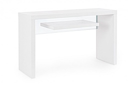 [S-B0734026] Consolle 2P Line Wood Bianco 120x40 - Eleganza e funzionalità per il tuo spazio