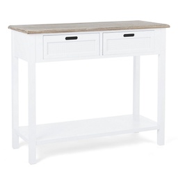 [S-B0740493] Consolle rustica con 2 cassetti - Dimensioni: 100x40x80 cm