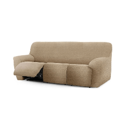 [S-FZ99243] Copridivano Jaz recliner 3 posti beige 200-260