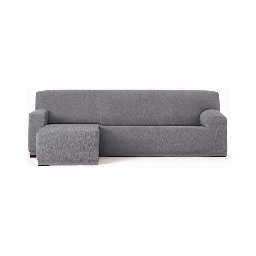 [S-FZ99201] Copridivano Troya elastico penisola sinistra grigio bracciolo corto 250/310
