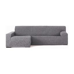 [S-FZ99209] Copridivano Troya elastico penisola sinistra grigio bracciolo lungo 250/310