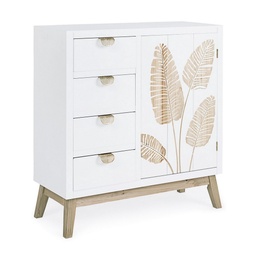 [S-B0744971] Credenza Folium 1 anta 4 cassetti 75x30x80h cm
