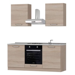 [98151] Cucina Krant rovere 180 centimetri con elettrodomestici