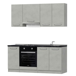[98150] Cucina Sumy 180 cm cemento