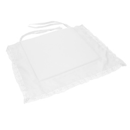 [S-V7909320000] Cuscino Amelie Bianco Quadro 40x40x4 cm