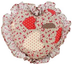 [S-V9165710000] Cuscino a forma di cuore con legacci per sedia - 29 x 29 cm
