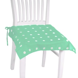 [S-V7920500000] Cuscino pop pois verde acqua quadro 40x40h4