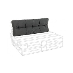[S-B0806695] Cuscino Schienale Pallet in Tessuto Poly Carbon - 120x45x10 cm