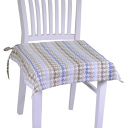 [S-V7900940000] Cuscino Sedia Tessuto London Avio Quadro 40x40 cm