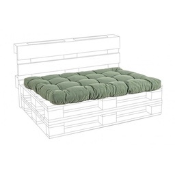 [S-B0806702] Cuscino Seduta Pallet in Tessuto Poly Cactus - 120x80x10 cm