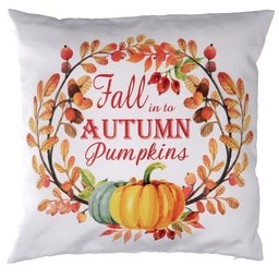 [S-V2510420000] Cuscino tessuto con zucca bianco 43x43 cm