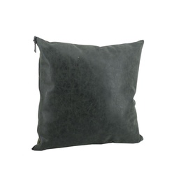 [S-V2504210000] Cuscino Quadrato in Ecopelle Verde 40x40 cm