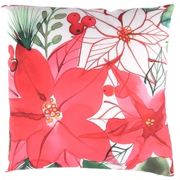 [S-V2509360000] Cuscino Fiori Quadro in Tessuto 45x45x12 cm