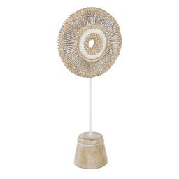 [S-B0182214] Decorazione Yoma Rosone Industriale - 23.5x12.5x55.5 cm