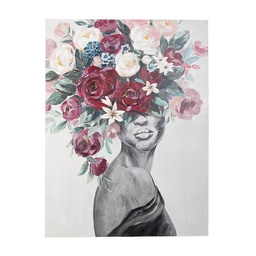 [S-B0240660] Dipinto Olio su Tela Village 90x120 cm