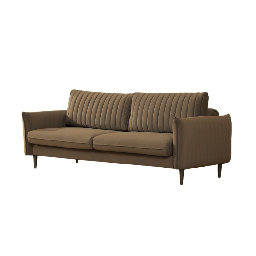 [S-FZ98582] Divano Abra marrone chiaro 3 posti funzione letto