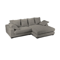 [99054] Divano Calgary grigio penisola reversibile