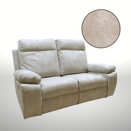 [94500] Divano Milano 2 posti 2 recliner manuali beige