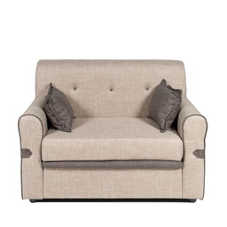 [S-FZ99691] Divano Tokyo 2 posti tessuto cappuccino