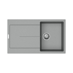 [S-FZ98999] Enigma D100 lavello vasca e gocciolatoio croma
