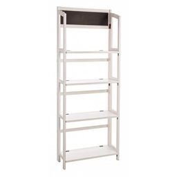 [S-B0721253] Espositore 4 piani rettangolare bianco 70x29,5x190h cm