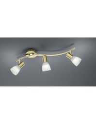 [S-TRIO871010308] Faretto da Soffitto Orientabile Levisto Ottone Trio Lighting - 3 Luci