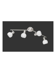 [S-TRIOR80174007] Faretto da Soffitto Orientabile Antibes Nichel - 4 LED