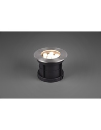 [S-TRIO821660207] Faretto LED da Incasso Calpestabile Nichel Ø16 cm