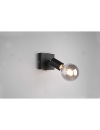 [S-TRIOR80181731] Faretto Spot Vannes Nero 1xE27 Trio Lighting