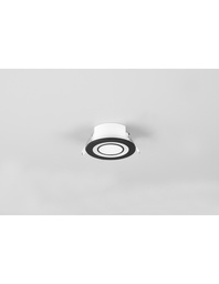 [S-TRIO652510132] Faretto da Incasso Core Nero Led 5w 3000k Ø8 cm Trio Lighting
