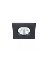 [S-TRIO650610132] Faretto da Incasso Quadrato Zagros Nero Led 5W IP65 8x8 cm Trio Lighting
