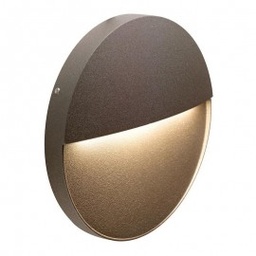 [S-SOV99157/27] Applique Segna Passo LED 6W 4000K Linea Geo Round Caffe'