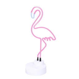 [S-V8526210000] Lampada neon rosa fenicottero cmø14h42