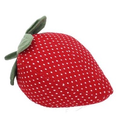 [S-V1870440000] Fermaporta fragola in poliestere 12x12x18 cm