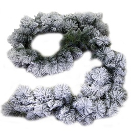 [S-V6155250000] Festone innevato verde ø24x270 cm - Monte Bonifato