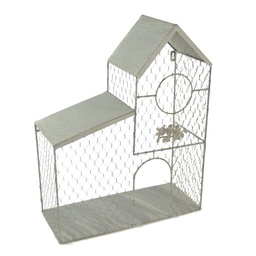 [S-V6438630000] Gabbia Casetta Gardening Grigio 40x51x17 cm
