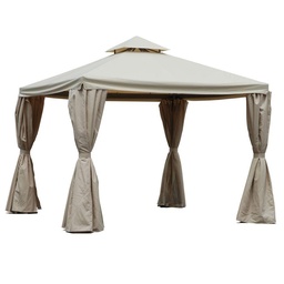 [S-V7403060000] Gazebo Lusso Dallas 3x3m con Zanzariera 400g/m2