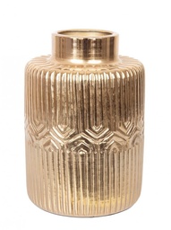 [S-B0182961] Giara Decorativa Chennai To Oro H36 - Elegante Oggetto d'Arredamento