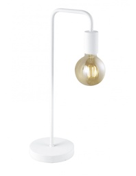 [S-TRIO508000131] Lampada Bianca da Comodino Minimal Diallo Portalampada E27 Trio Lighting
