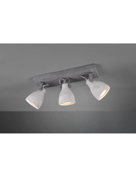 [S-TRIO802500378] Lampada Calcestruzzo 3 Spot Orientabili